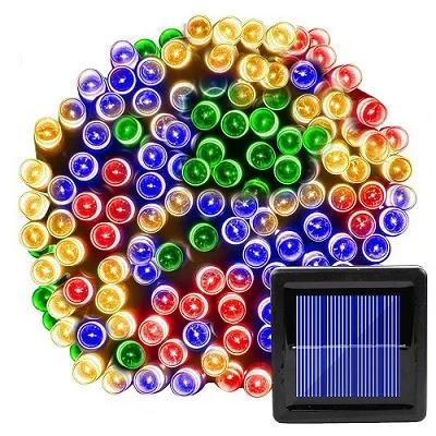 Guirlande solaire fil fée 200 LED jardin