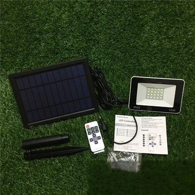 Projecteur solaire LED 10W avec télécommande