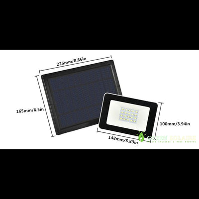 Projecteur solaire LED 10W SMD - dimensions