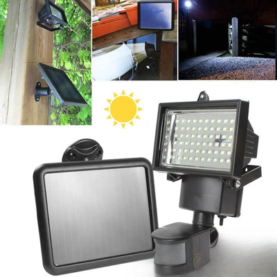 Projecteur solaire 60 LED à détecteur de mouvement