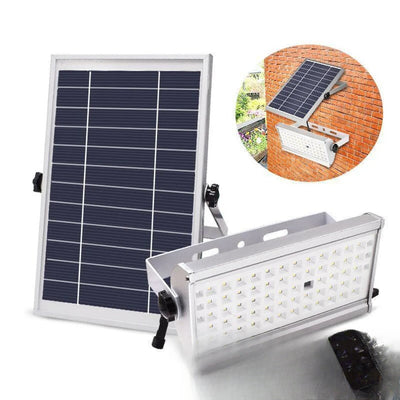 Projecteur solaire 65 LED à détecteur avec télécommande