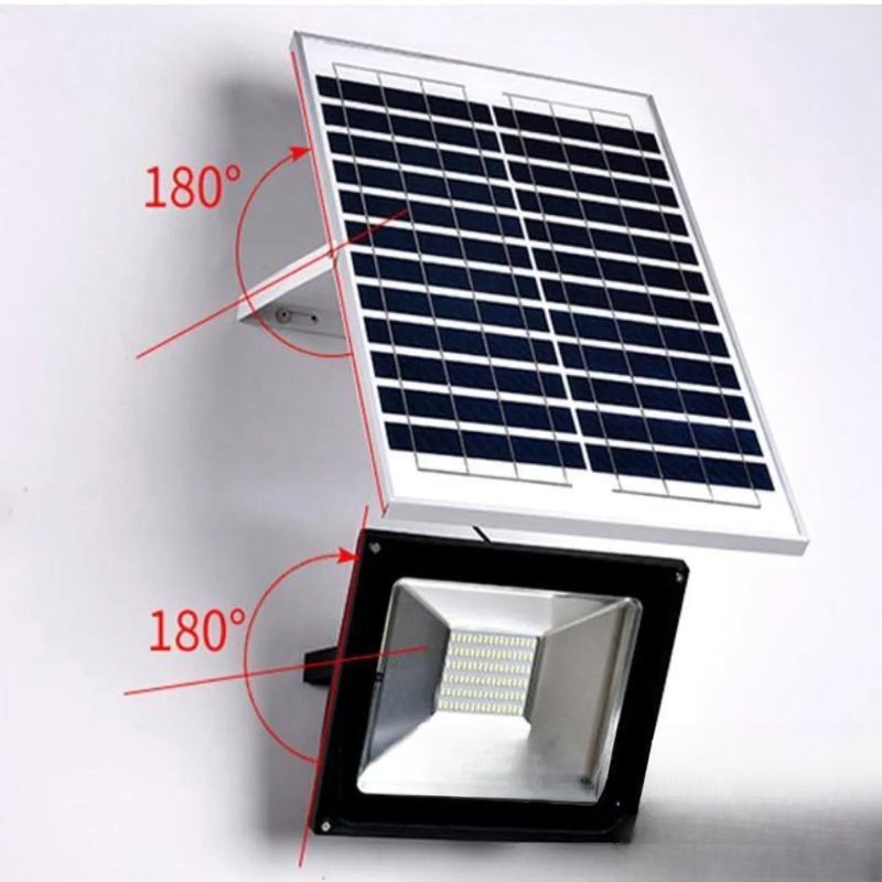Projecteur solaire aluminium LED puissant avec télécommande