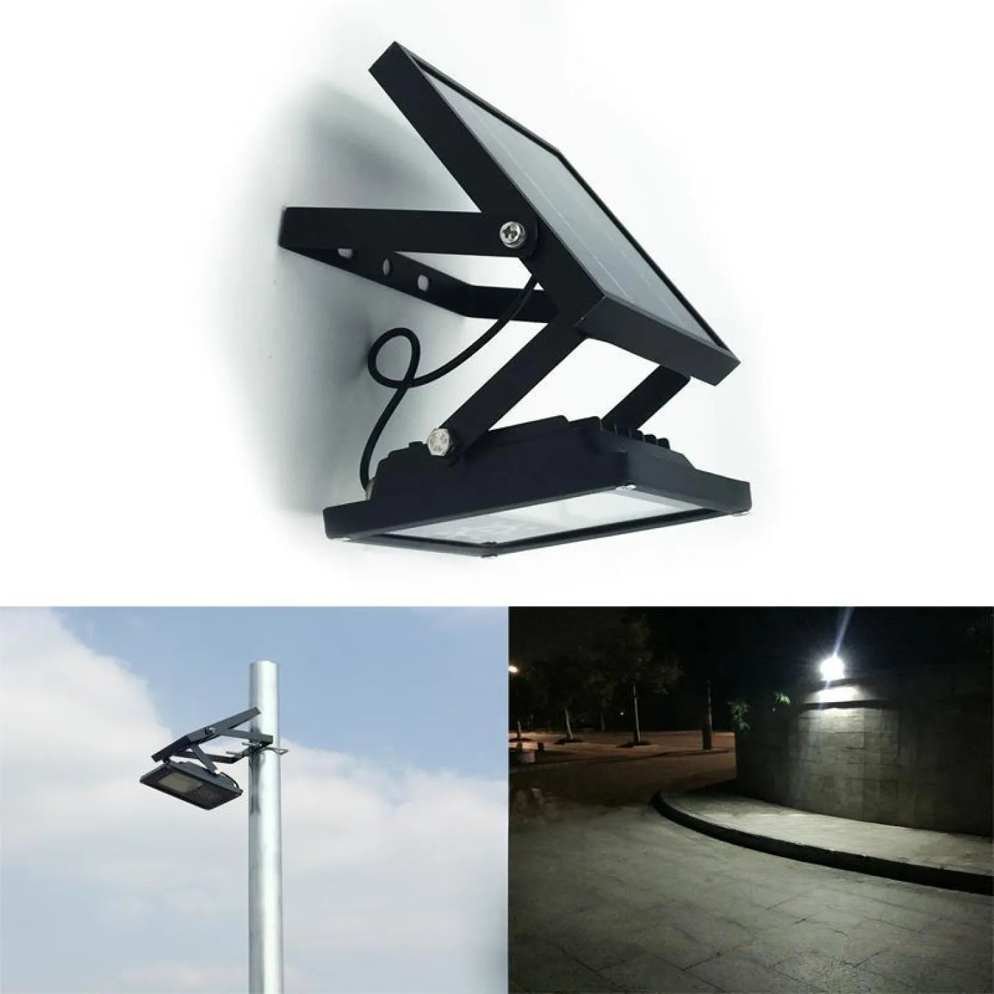 Projecteur solaire d'appoint LED extérieur