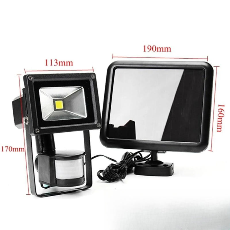 Projecteur solaire LED avec détecteur de mouvement - vue produit