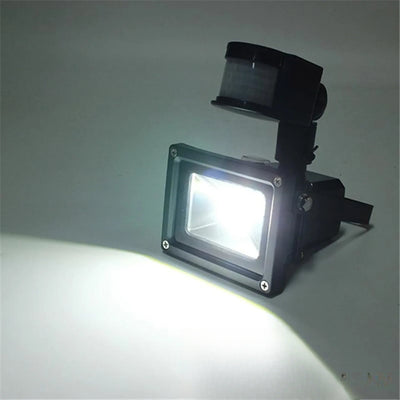 Projecteur solaire LED détecteur en fonctionnement