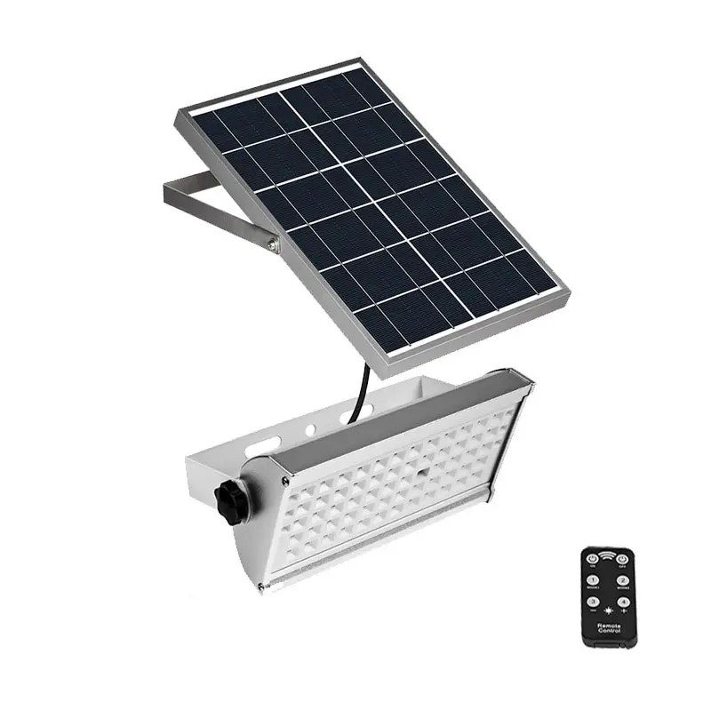Projecteur LED extérieur solaire avec télécommande