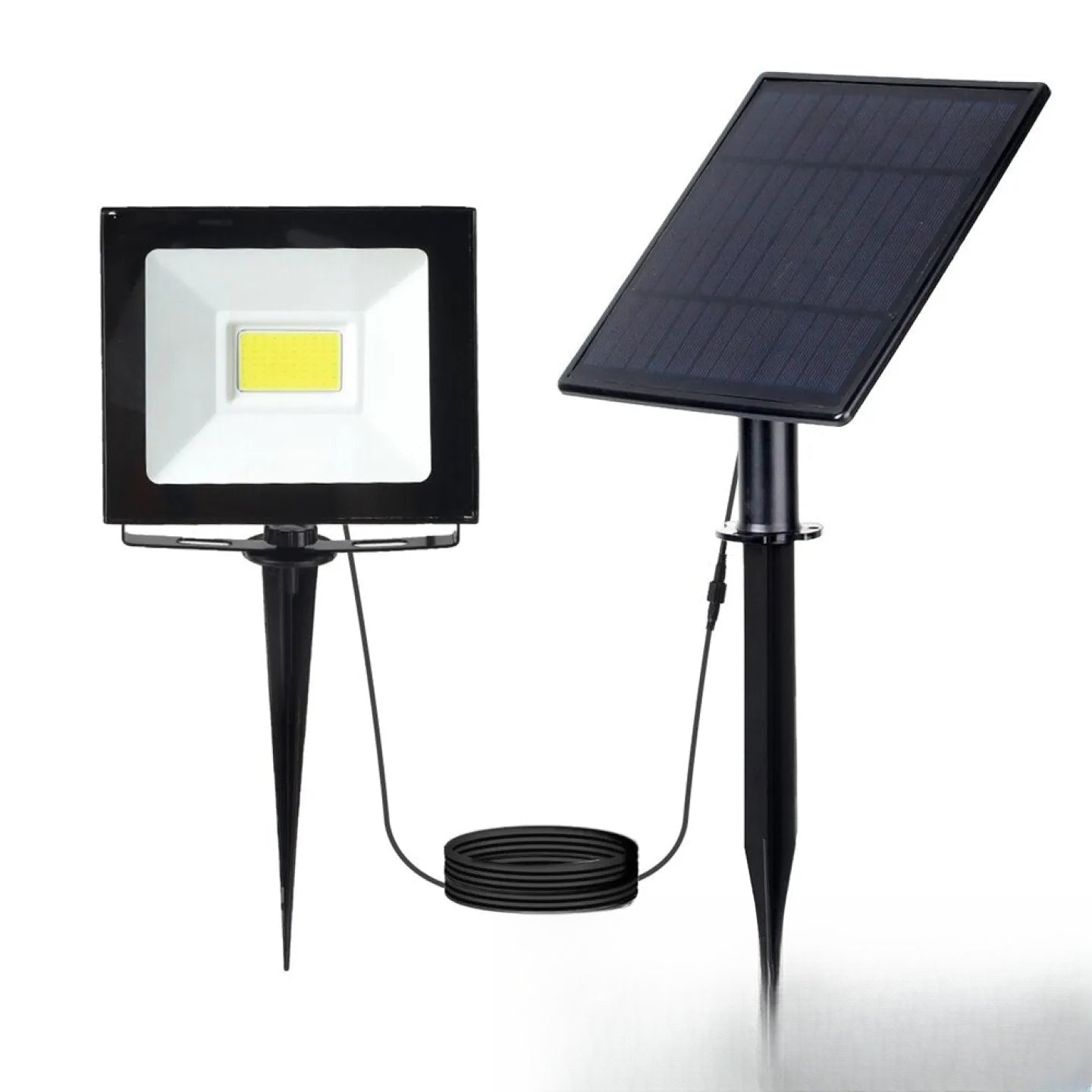 Projecteur solaire à planter LED pour extérieur