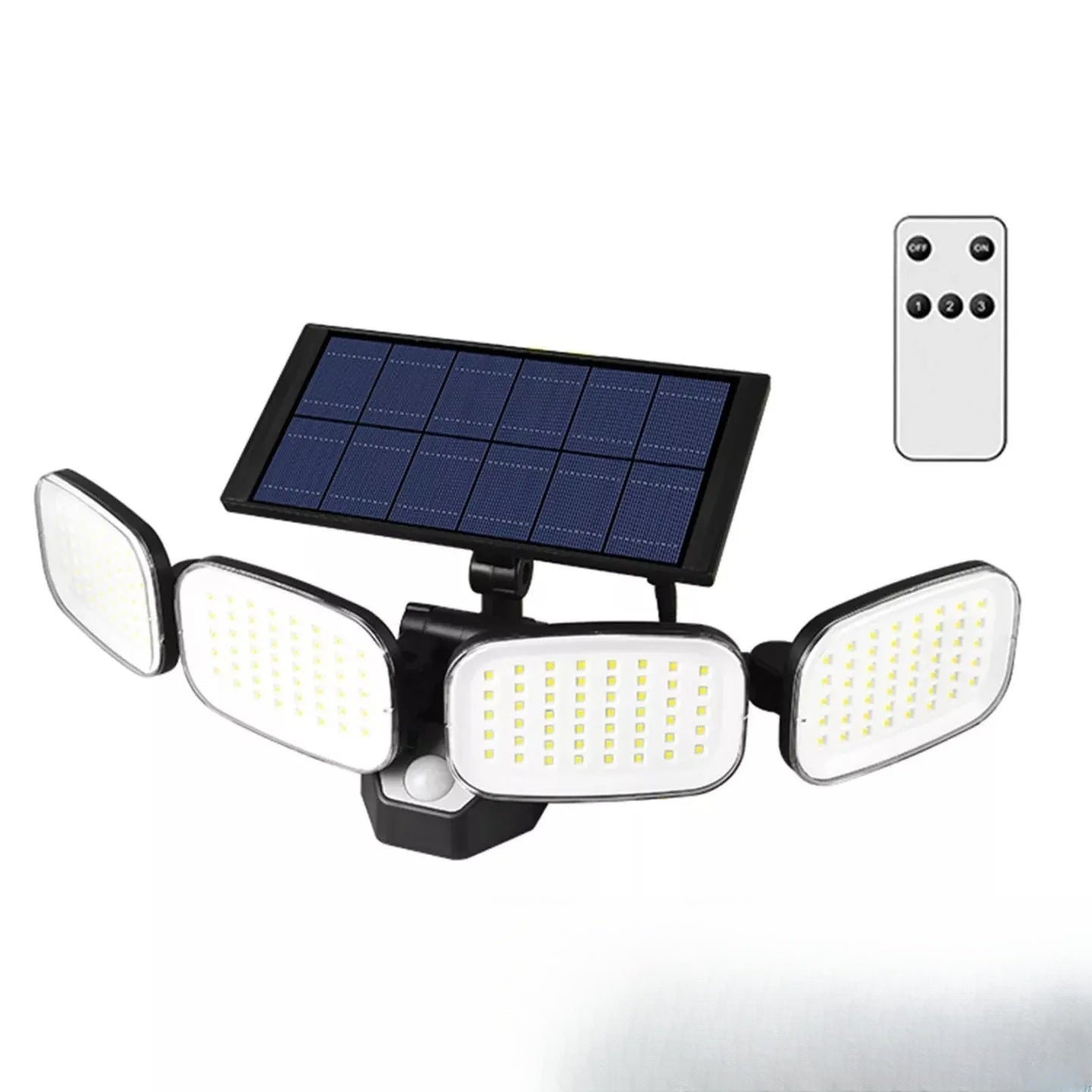 Projecteur solaire sans fil avec télécommande pour extérieur