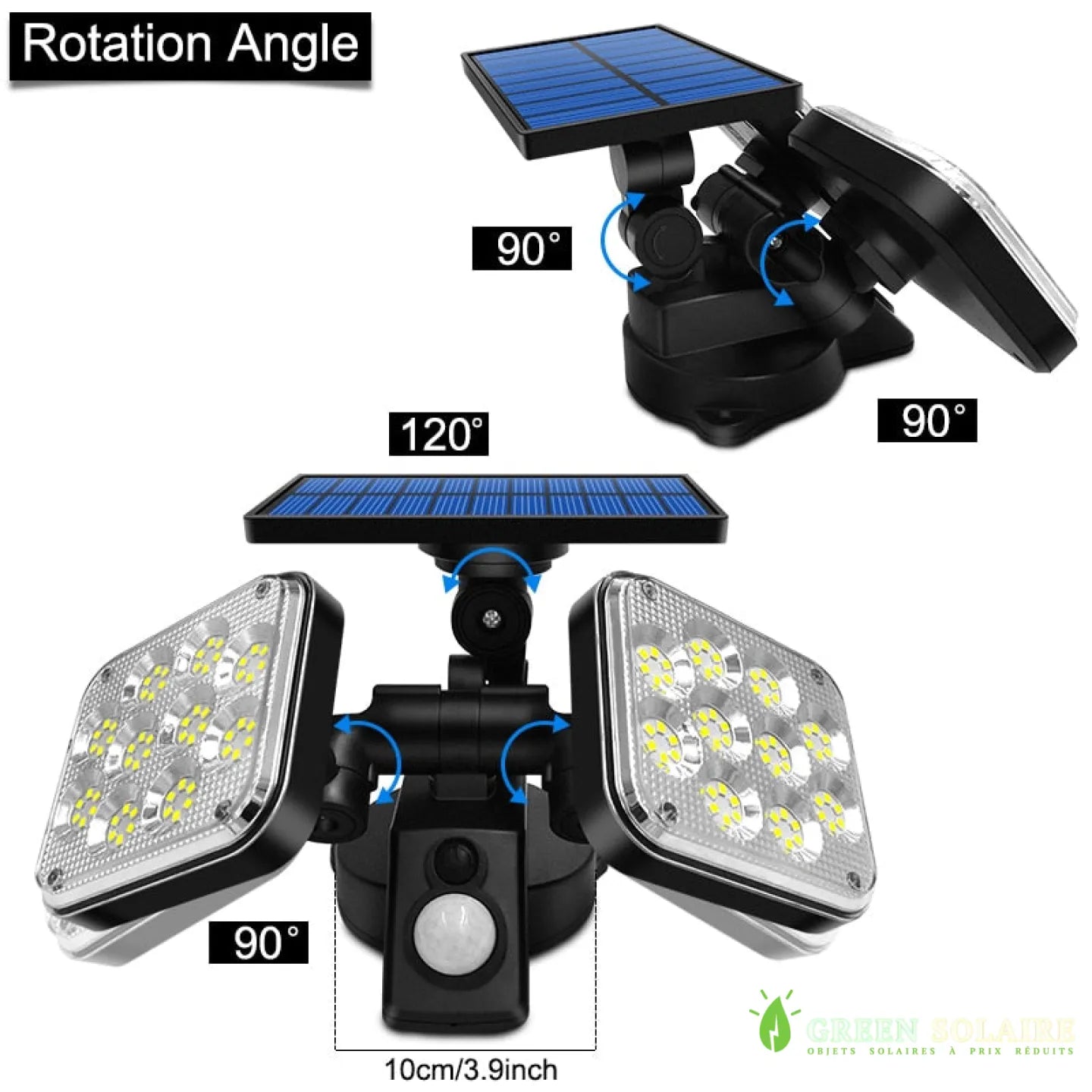 PROJECTEUR SOLAIRE 2 TÊTES