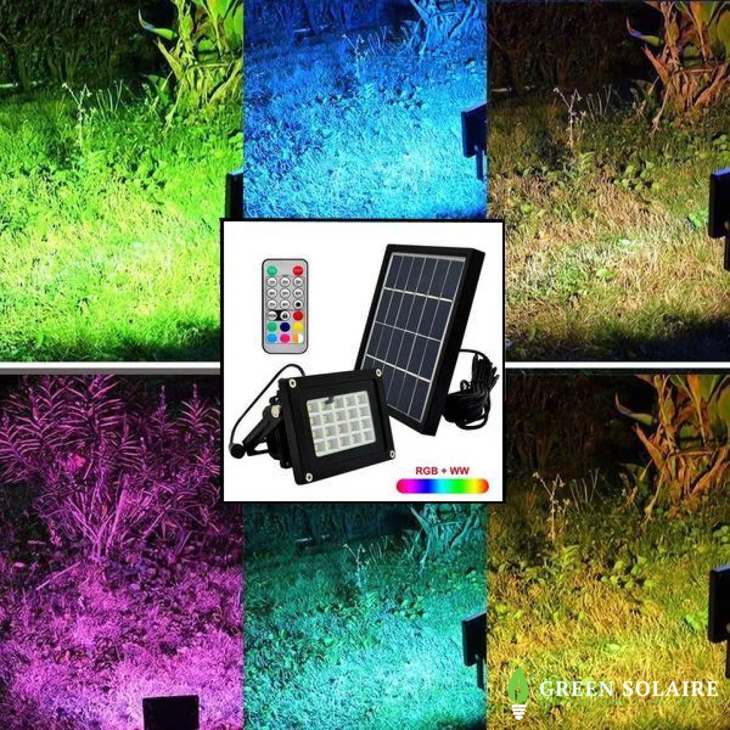 PROJECTEUR SOLAIRE DE COULEUR RGB