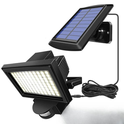 Projecteur solaire puissant avec panneau déporté