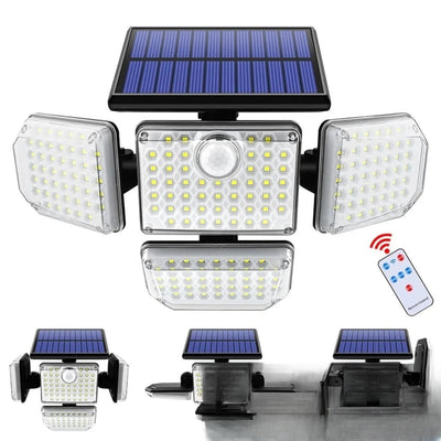 Projecteur solaire extérieur puissant tête orientable - vue produit