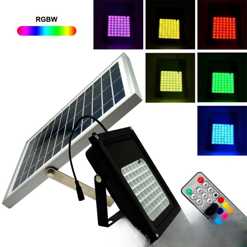 Projecteur Solaire de Couleur RGB Extérieur LED