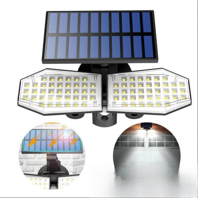 Projecteur solaire sans fil LED extérieur autonome - vue produit