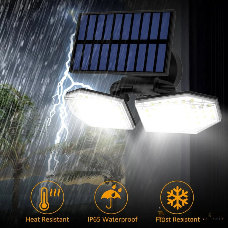 Projecteur solaire sans fil LED extérieur autonome - vue produit