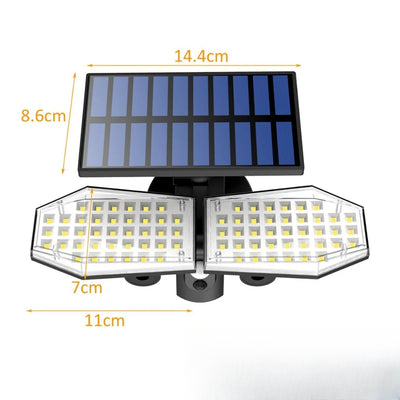 Projecteur solaire sans fil - dimensions