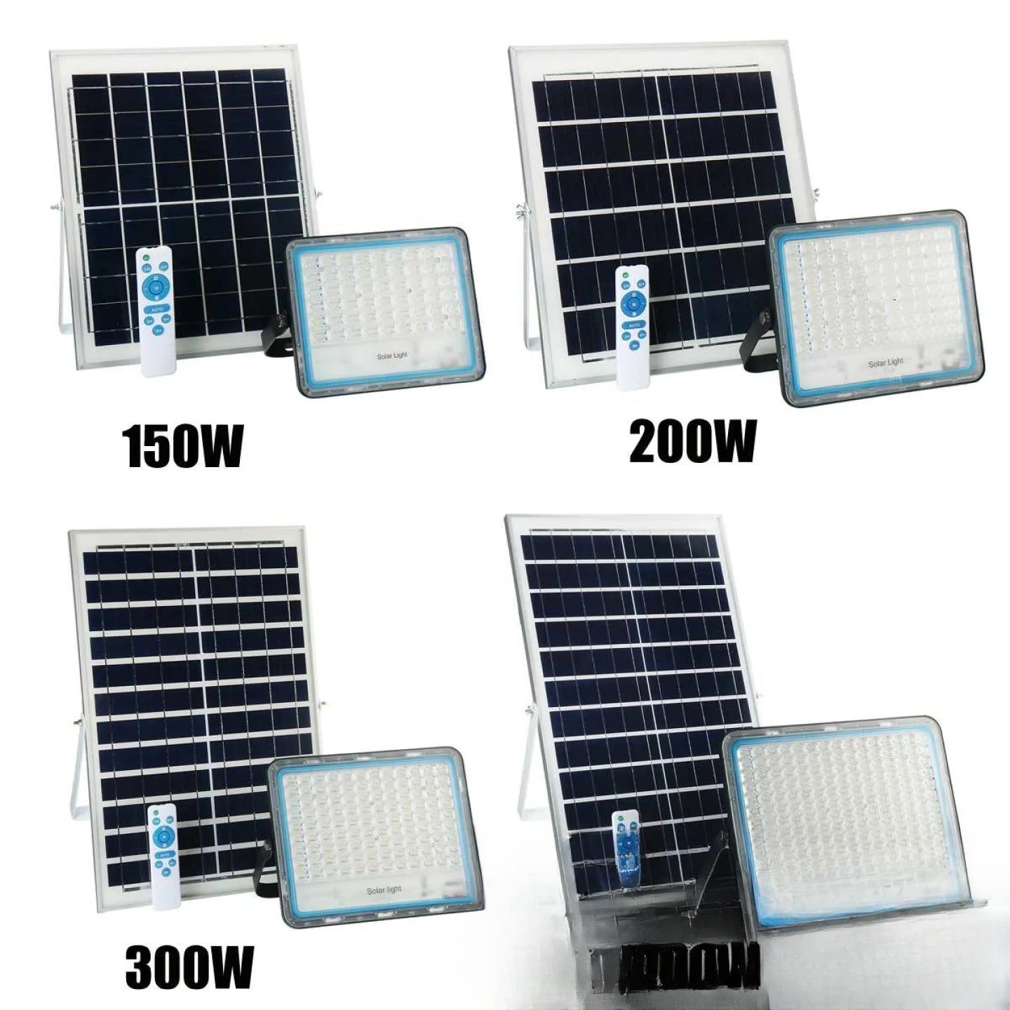 Projecteur LED Solaire Puissant Minuterie Télécommande