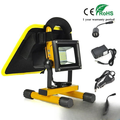 Projecteur solaire USB portatif rechargeable extérieur