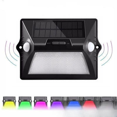 Applique solaire couleur changeante RGBW murale extérieur - vue produit