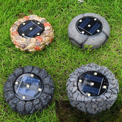 Rocher Solaire Lumineux Décoratif Extérieur Jardin