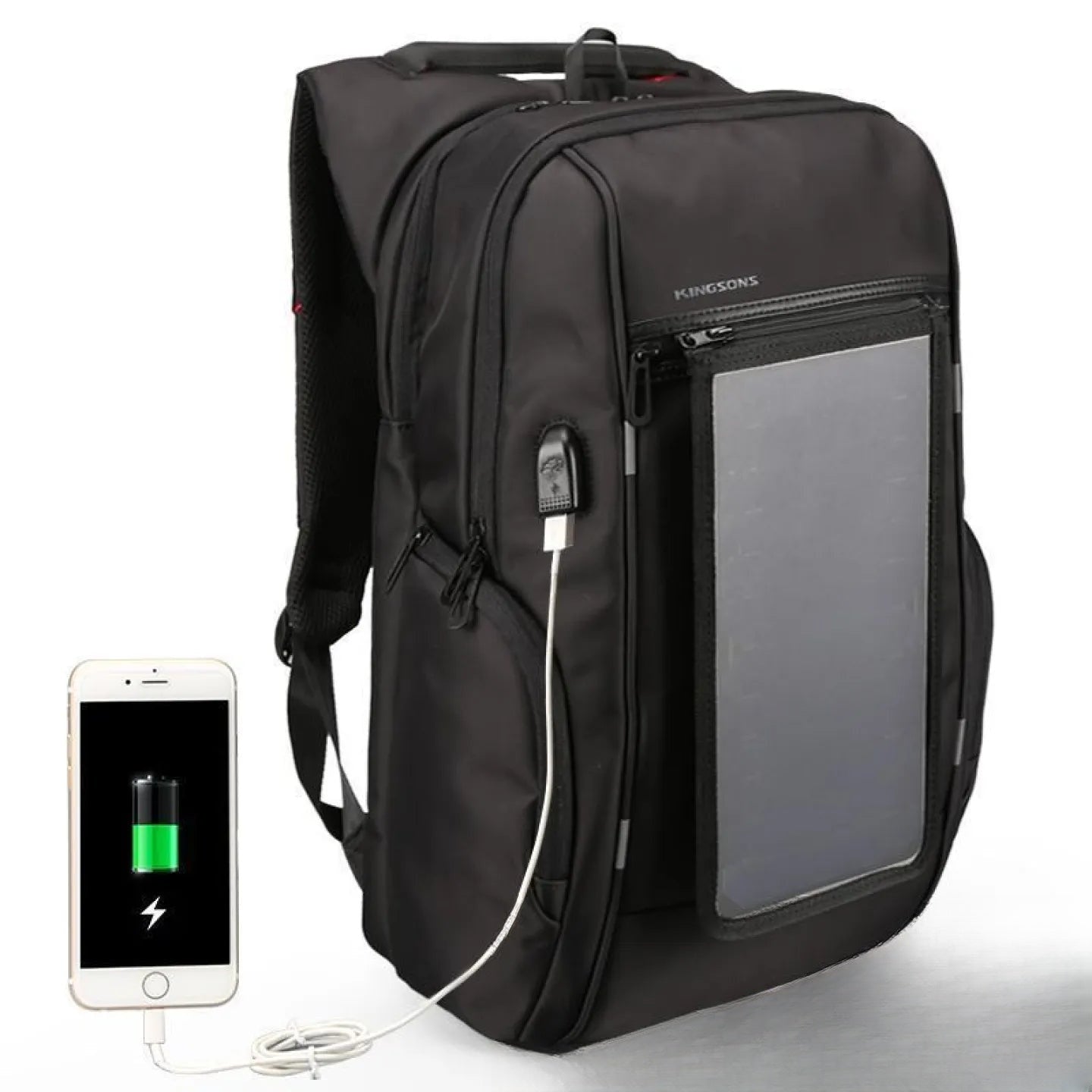 Sac à dos solaire avec panneau de charge intégré et port USB