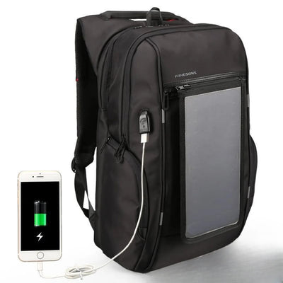 Sac à dos solaire avec panneau de charge intégré et port USB