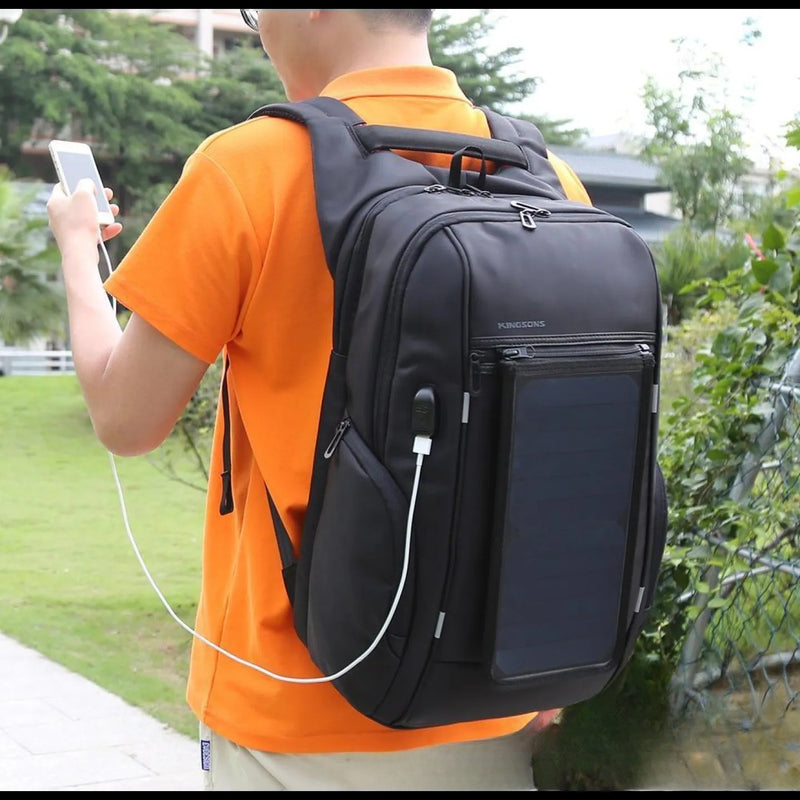 Sac à dos solaire avec panneau de charge intégré et port USB