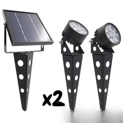 Spot solaire design en aluminium pour jardin