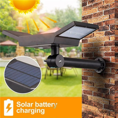 Spot solaire double orientable à piquer LED extérieur