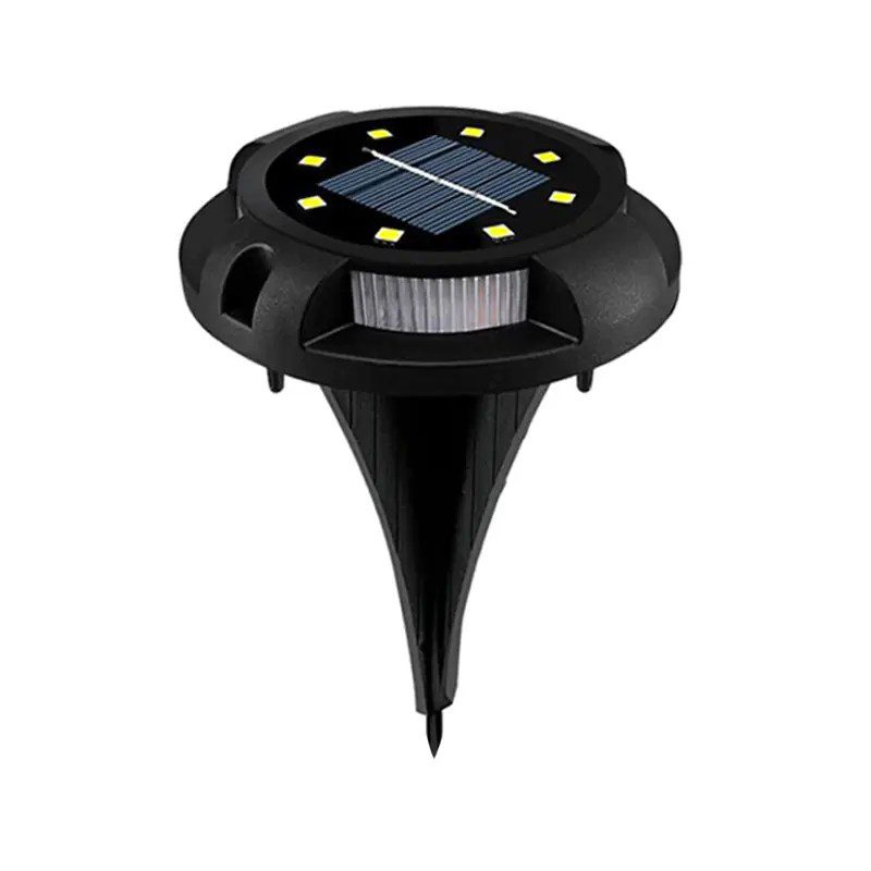 Spot solaire encastrable 9 LEDs inox pour extérieur
