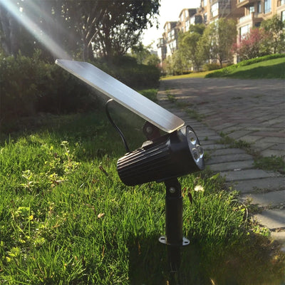 Spot solaire de jardin puissant avec panneau