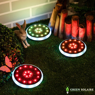 SPOT SOLAIRE COULEUR CHANGEANTE DE JARDIN