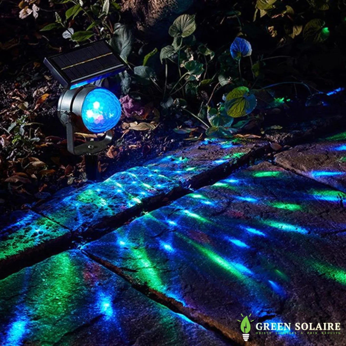 Spot Solaire de Jardin Décoration LED Multicolore