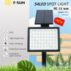 SPOT SOLAIRE JARDIN PUISSANT 54 LED