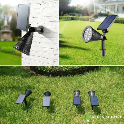 SPOT SOLAIRE LED COULEUR CHANGEANTE RGB POUR JARDIN