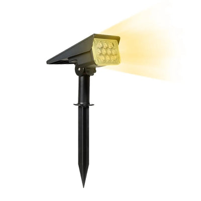 Spot solaire à piquer LED blanc chaud 3000K, jardin
