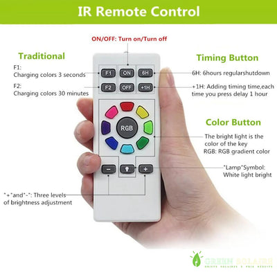 Spot Solaire RGB avec télécommande