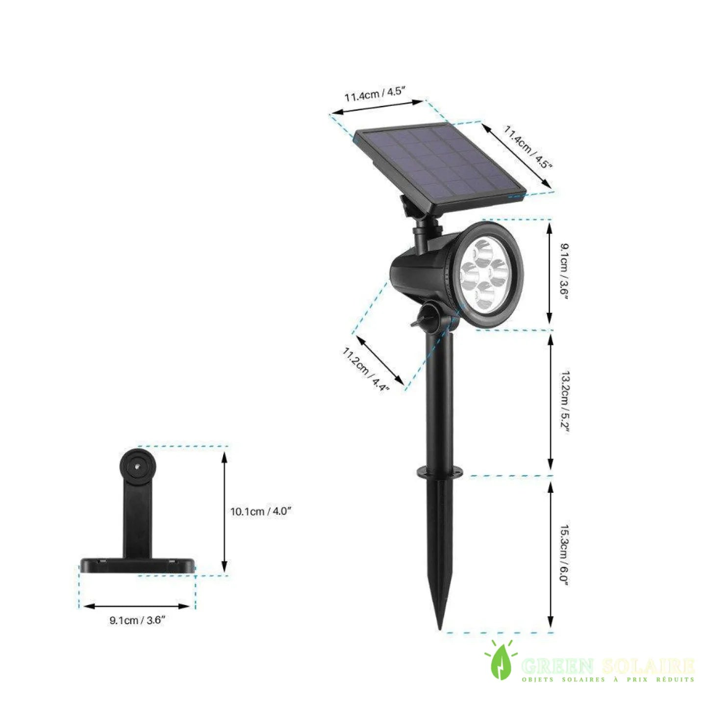 Spot Solaire RGB avec télécommande