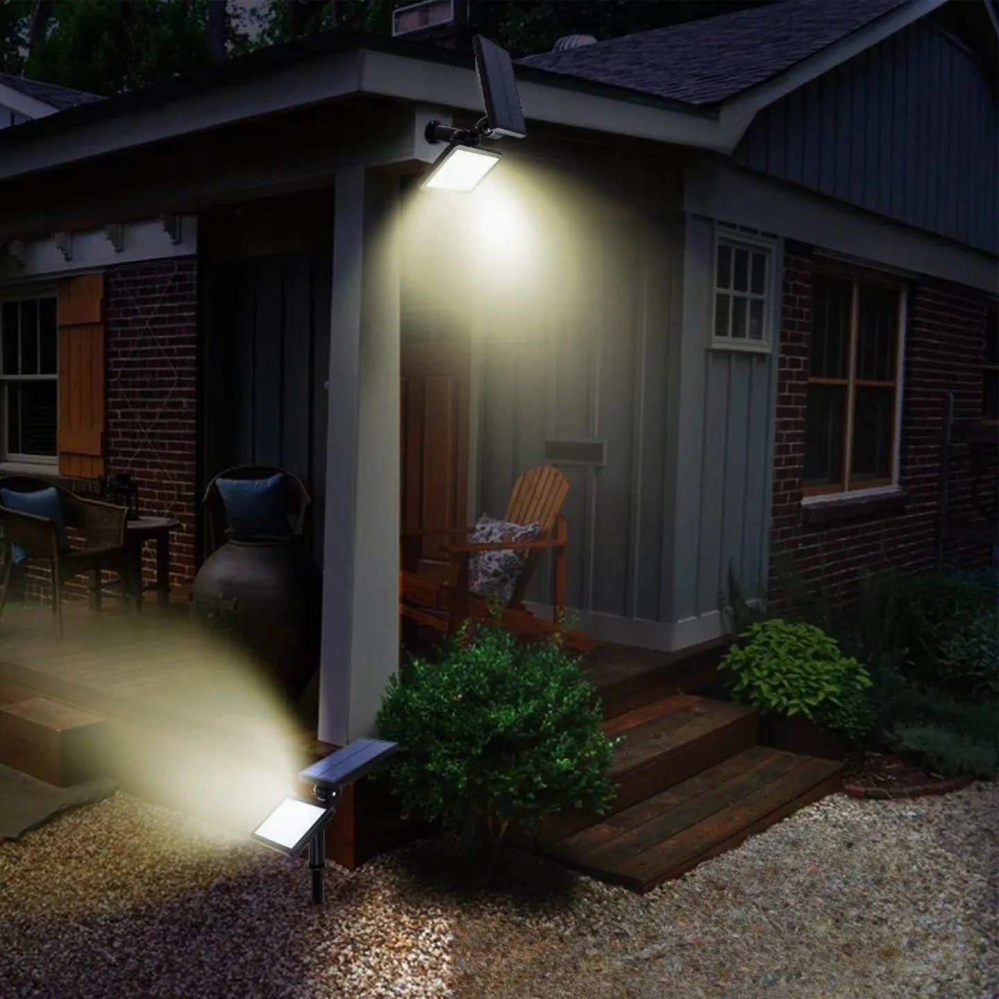 Spot Solaire Ajustable Blanc Chaud Orientable Jardin