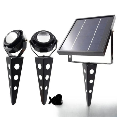 Spot solaire orientable en aluminium LED pour jardin