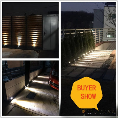Spot solaire à piquer en ambiance jardin la nuit
