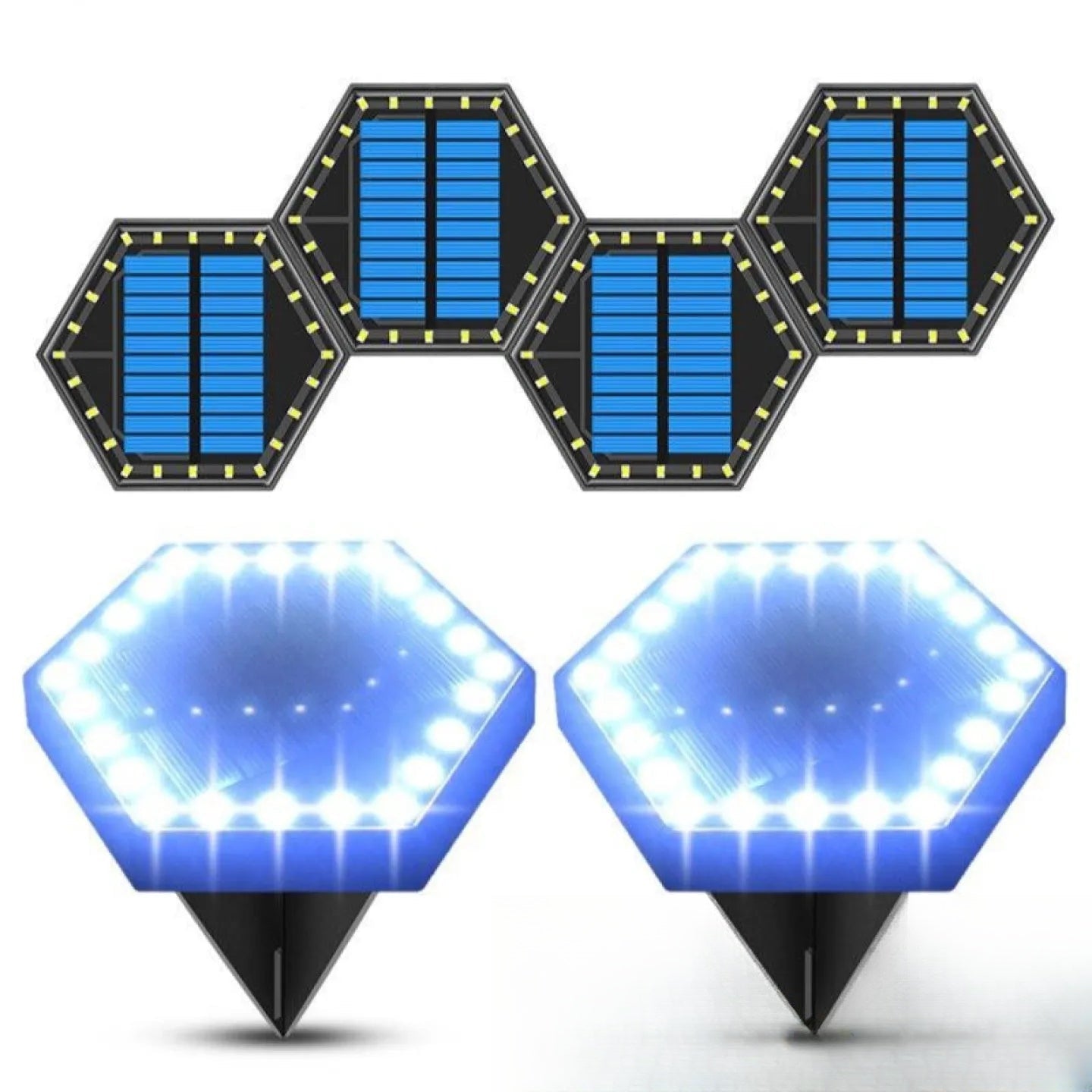Spot solaire encastrable extérieur pour terrasse - vue produit