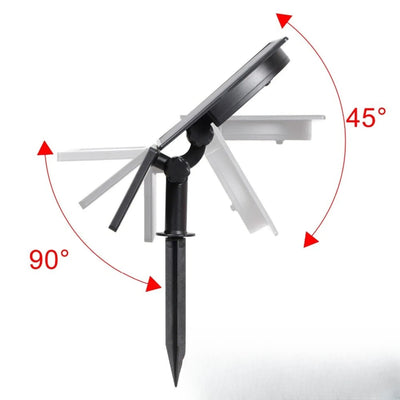 Angles réglables du spot solaire orientable