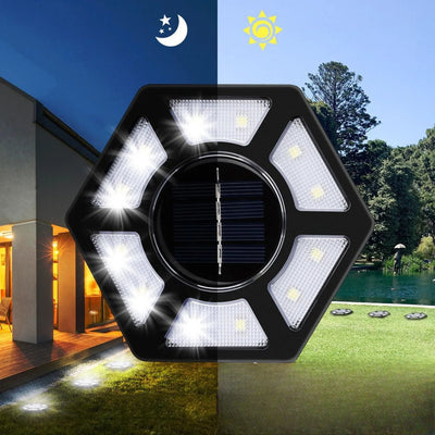 Spot Solaire Encastrable Pelouse LED Jardin Extérieur – éclairage encastré allumé de nuit