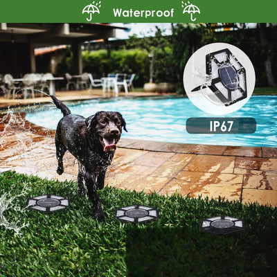 Spot Solaire Encastrable Pelouse LED Jardin Extérieur – spot encastré dans la pelouse