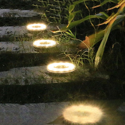 Spot Solaire Encastrable Plat LED Extérieur Sol