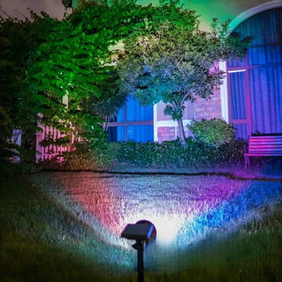 Spot Solaire LED Couleur Changeante RGB pour Jardin – installation encastrée en extérieur