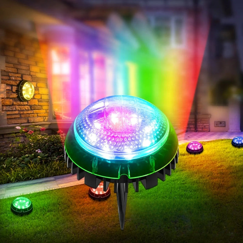 Spot Solaire RGB à Planter Éclairage Couleur Jardin