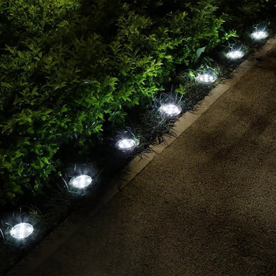Spot Solaire Encastrable de Jardin Rond LED
