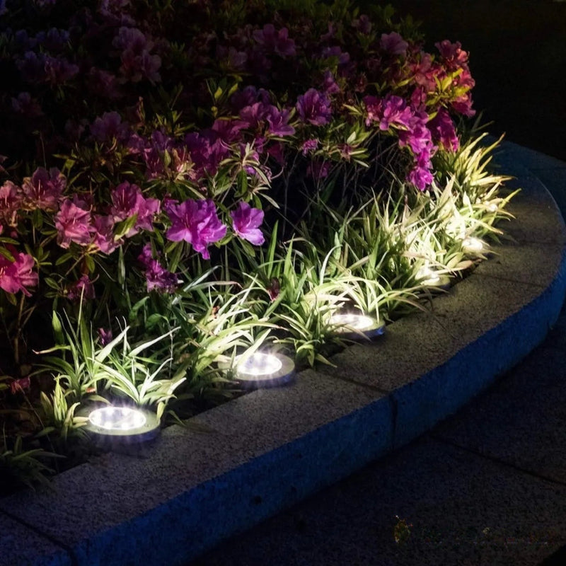 Spot Solaire Encastrable de Jardin Rond LED